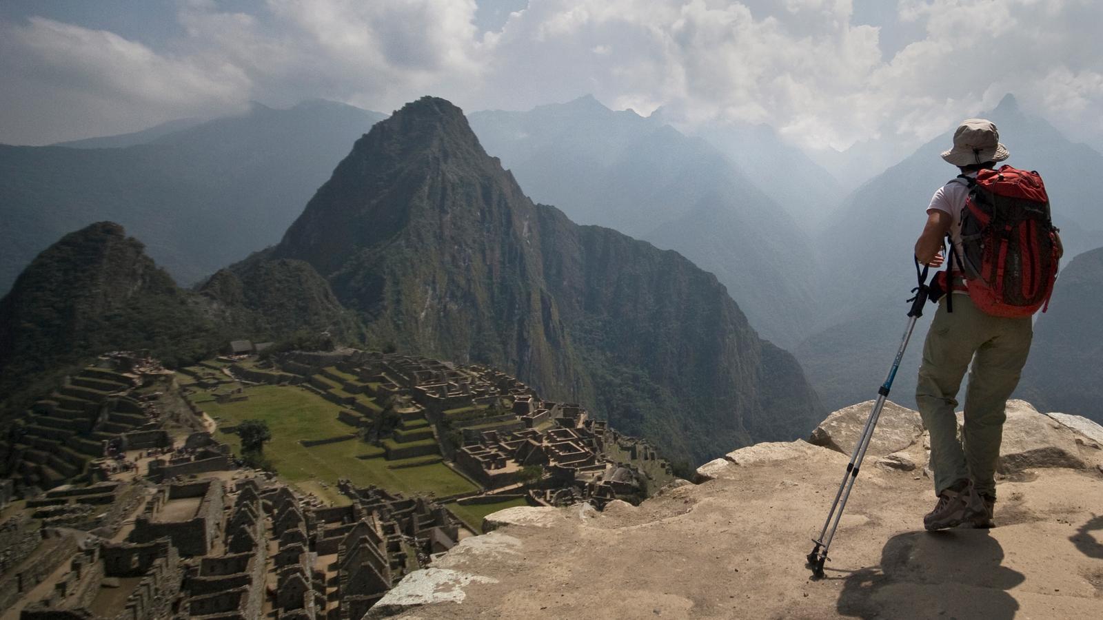 View of Machu Picchu after the early morning hike