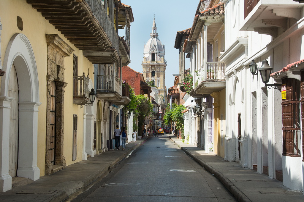 Cartagena streets, colonial architecture and flair.